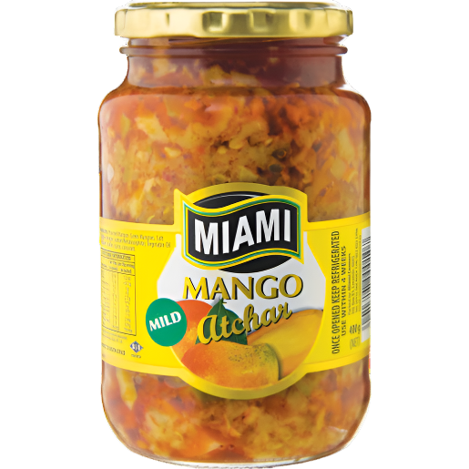 Miami Mango Atchar Mild – 400-g-Glas | Würziger und sanfter südafrikanischer Favorit