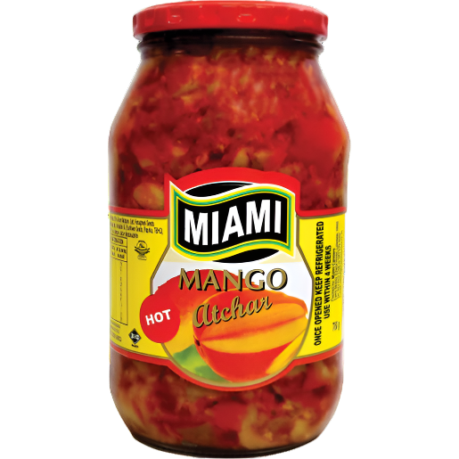 Miami Mango Atchar Hot – 400g Jar | Authentic South African Flavour Explosion