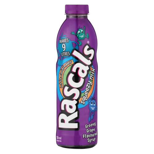 Rascals Squeezy Mix Groovy Grape Flavoured Syrup 750ml