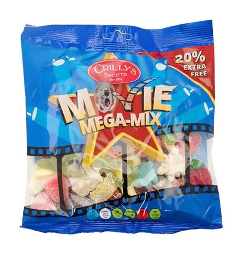 Movie Mega Mix Crillys – Soft Sweet Favourites – Family Share Bag