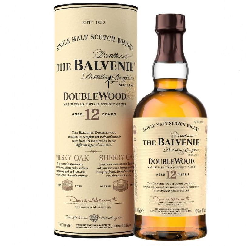 Balvenie 12 Year Old DoubleWood Single Malt Scotch Whisky 700ml Bottle (40% ABV)