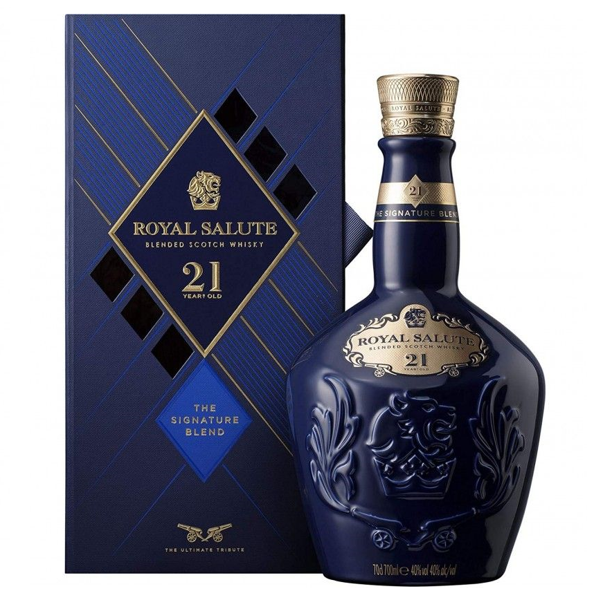 Chivas Regal Royal Salute 21 Year Old Blended Scotch Whisky – 700ml Bottle (40% ABV)