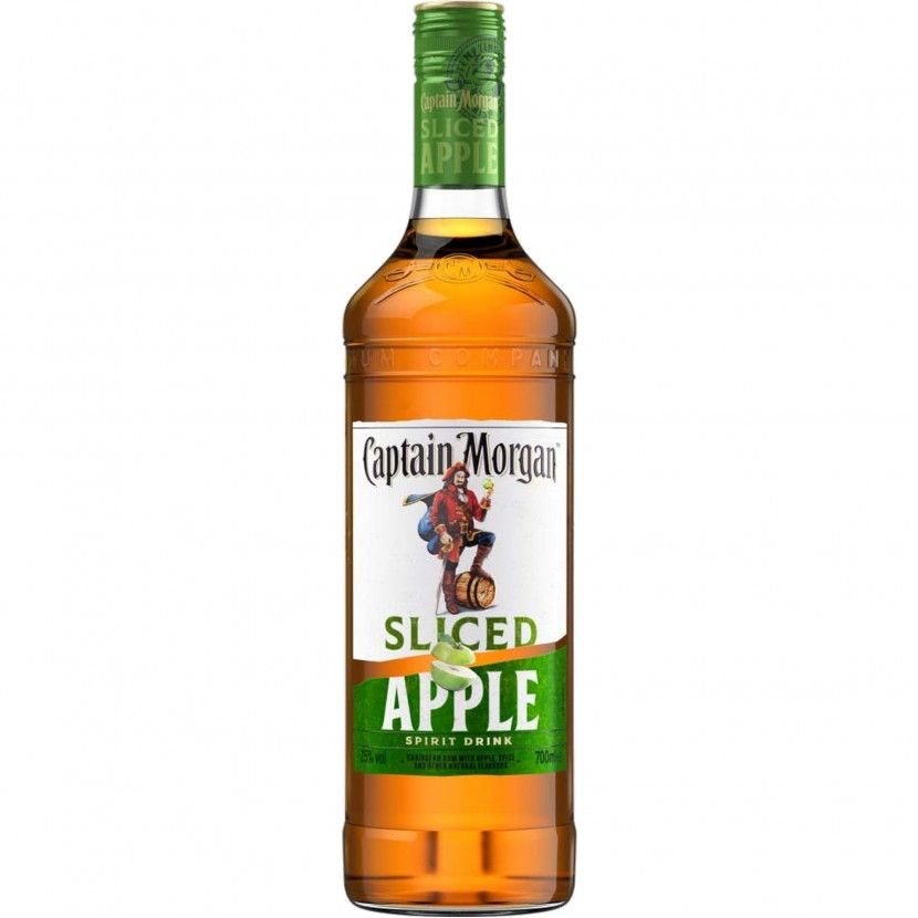 Captain Morgan Sliced Apple – 700ml Bottle (25% ABV) | Bold Flavoured Spirit Drink