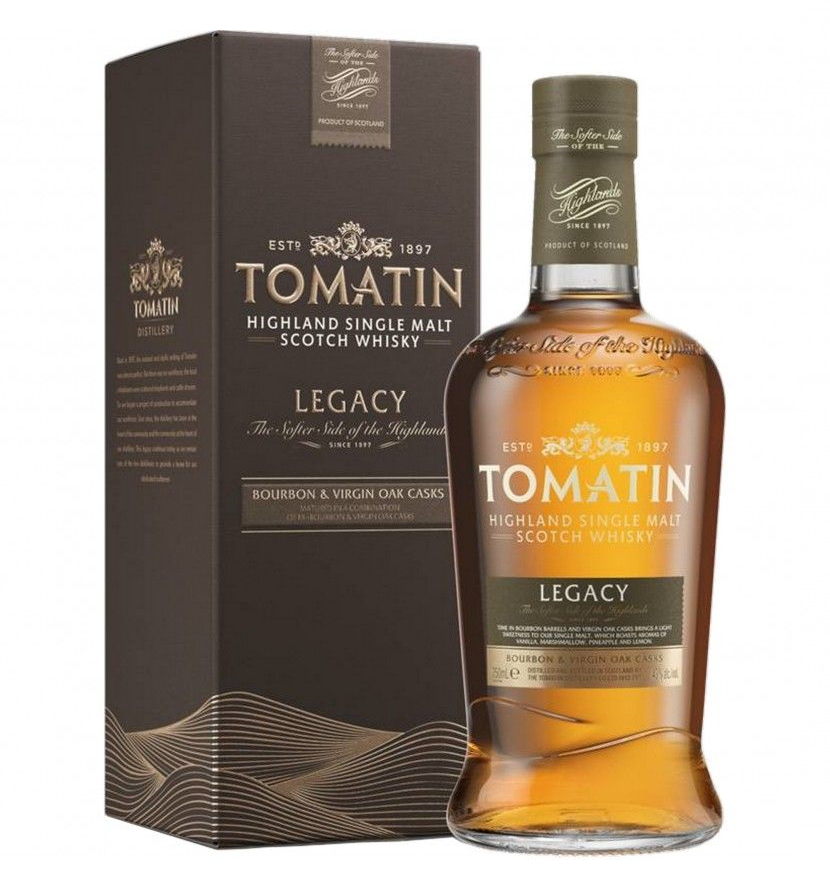 Tomatin Legacy Highland Single Malt Scotch Whisky – 700ml Bottle (43% ABV)