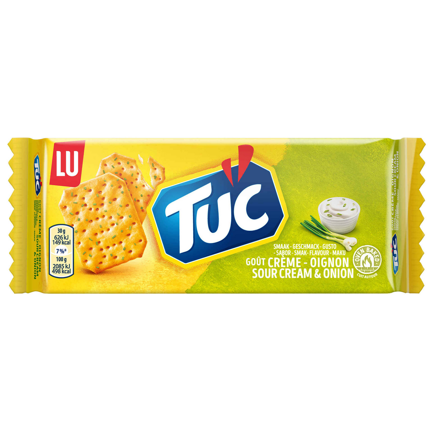 Tuc Sour Cream & Onion Cookies Crackers 100 g – savoury crackers; Crackers Salty and Healthy; South African Products
