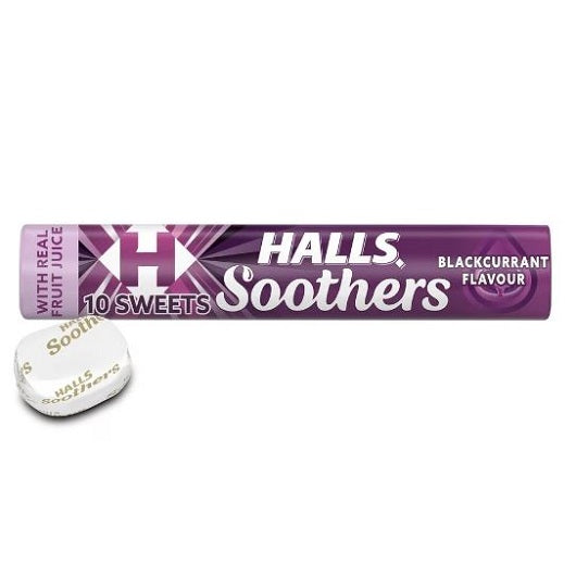 Zumo de grosella negra Halls Soothers 45 g