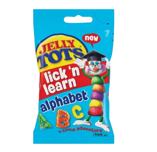 Jelly Tots Lick 'N Learn Alphabet – Soft Sweet Favourites – Share Bag