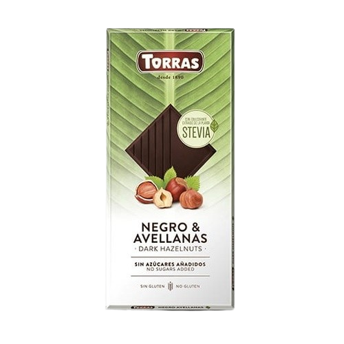 Dark Chocolate Hazelnuts No Sugar Alternative 125g