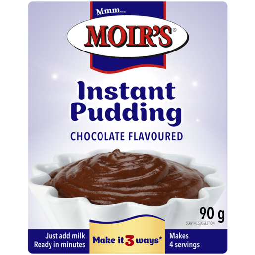 Moirs Instant Puddings Chocolate 90g