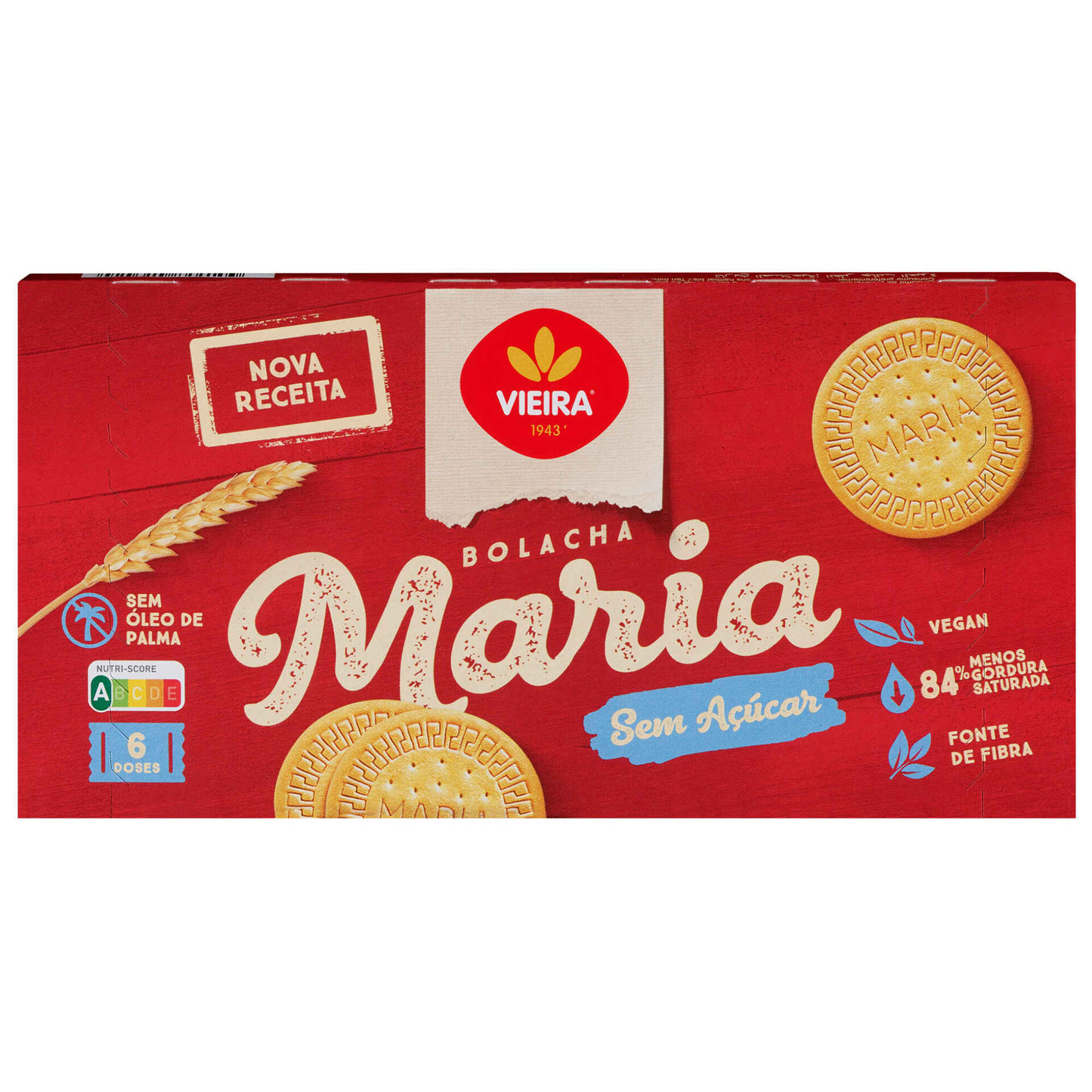 Vieira – Maria Cookies with No Added Sugar 150g – 150g – Biscuits and Cookies