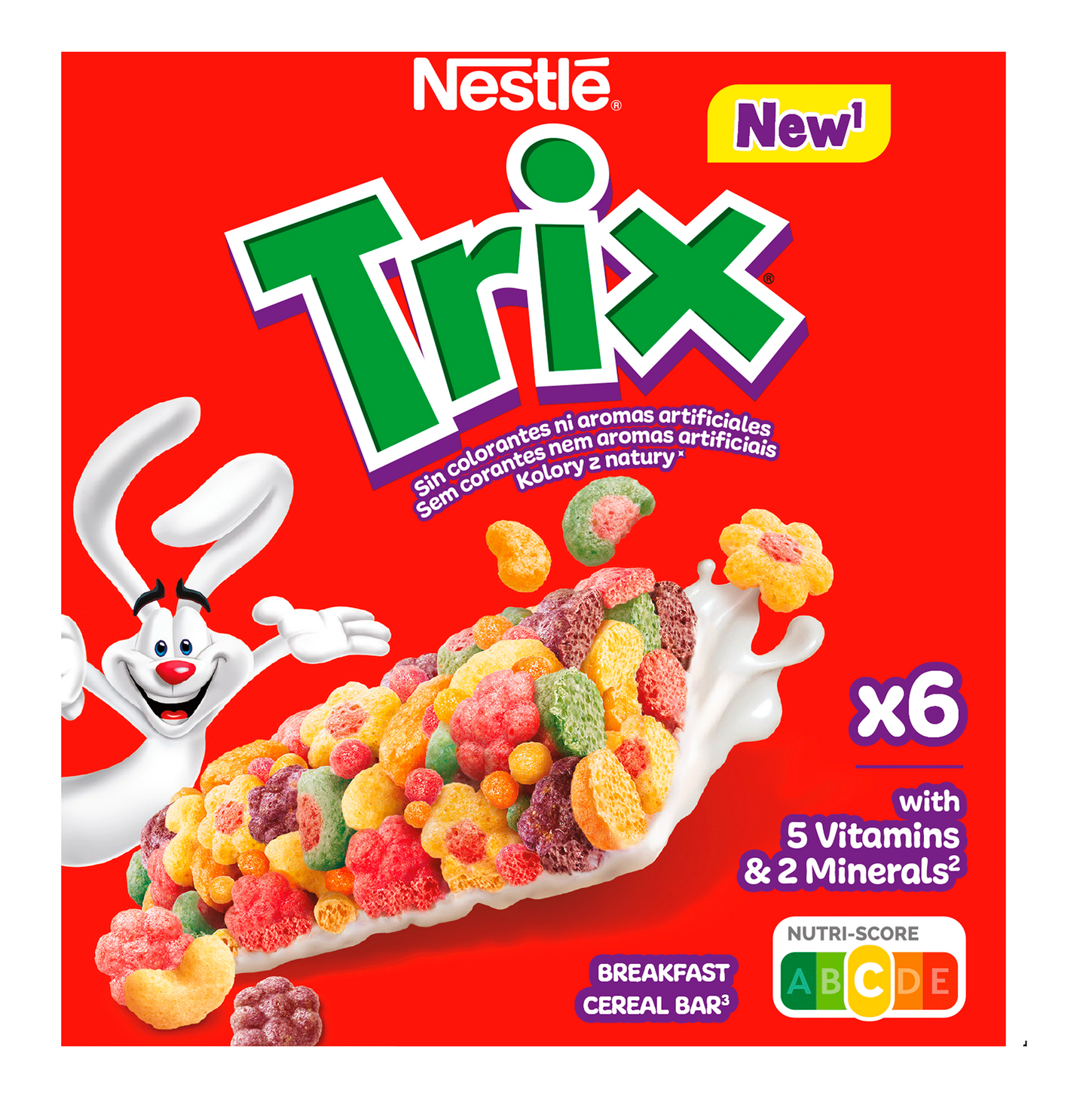 Trix Cereal Bars 6 Bars 102g – children youth cereals – breakfast cereals