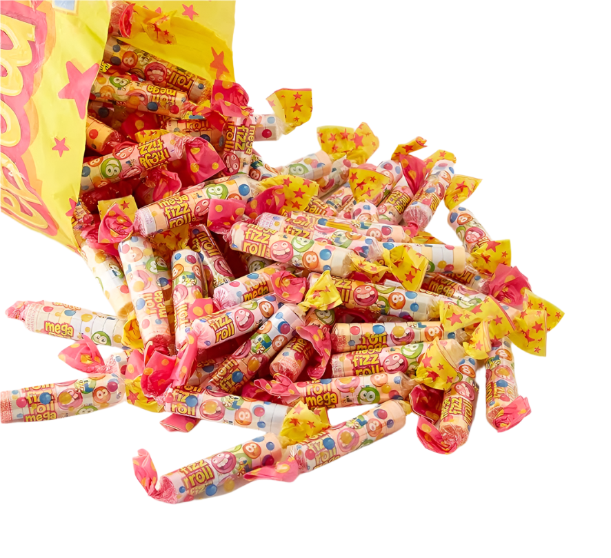 Candy Mega Fizz Roll 10 Rolls – Hard Candy Favourites