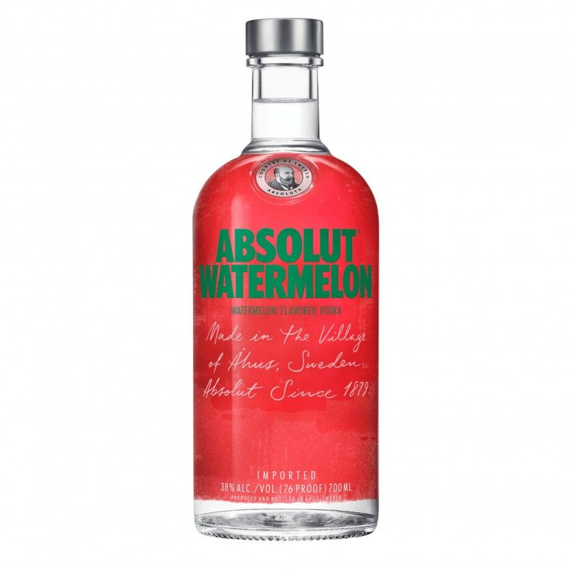 Absolut Watermelon Vodka 700ml 38% ABV Swedish watermelon flavoured vodka for Cosmopolitans, Vodkaritas and summer cocktails
