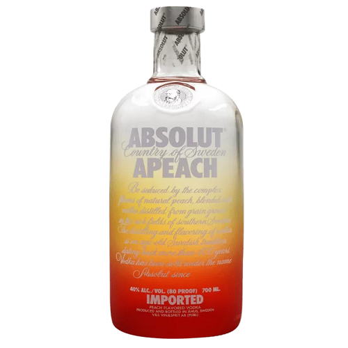 Absolut Vodka – Absolut Vodka Apeach 700ml (40% AVB) – 700ml – 40% AVB – Vodka – Spirits – South African Products