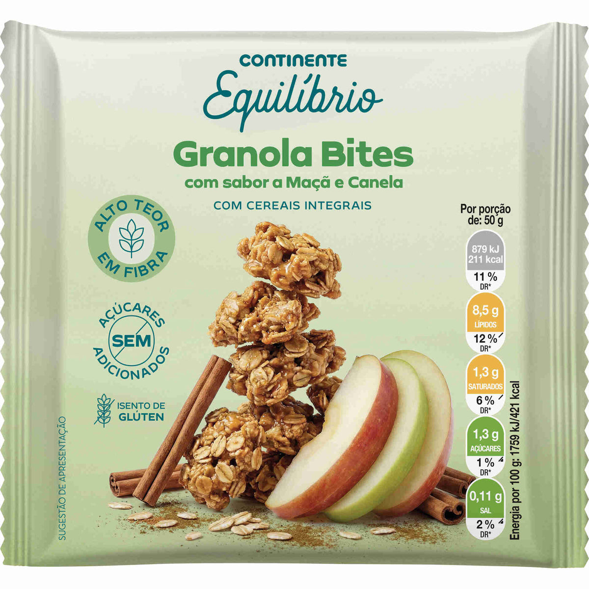 Gluten Free Apple and Cinnamon Granola Bite No Added Sugar 50g