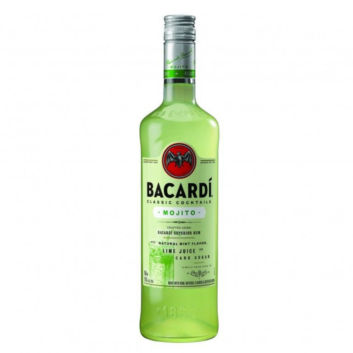 Bacardi Mojito Cocktail – 700ml Bottle (14.9% ABV) | Ready-to-Serve Cuban Classic
