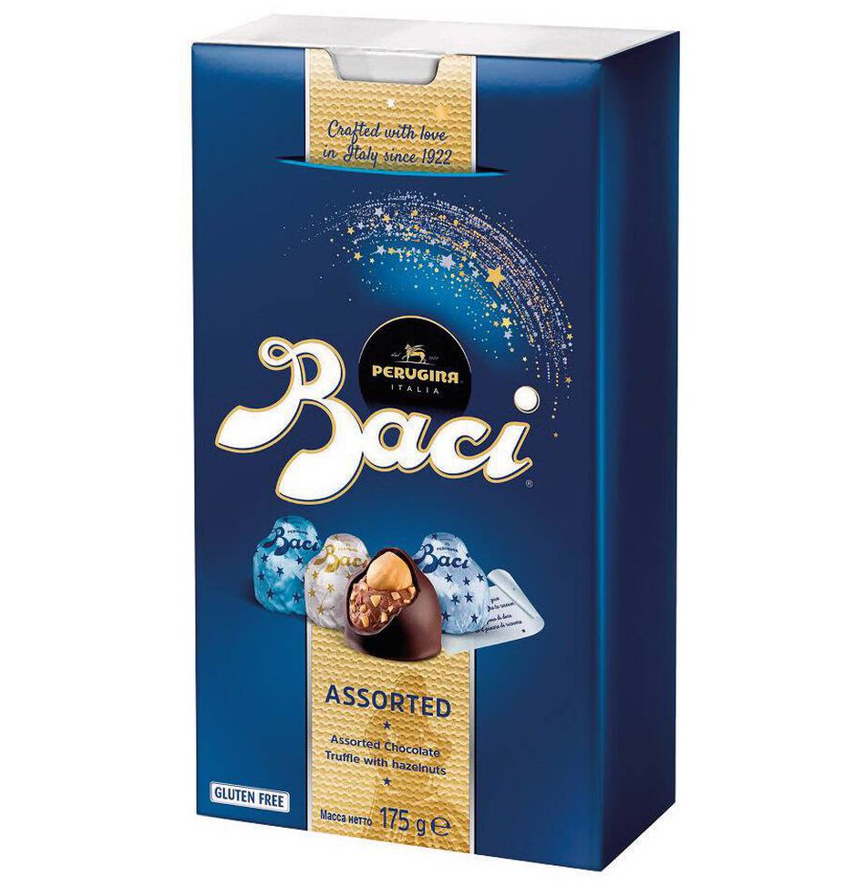 Baci assorted chocolate bonbons 175 g – premium Italian praline gift box, hazelnut chocolate selection, festive gourmet confectionery