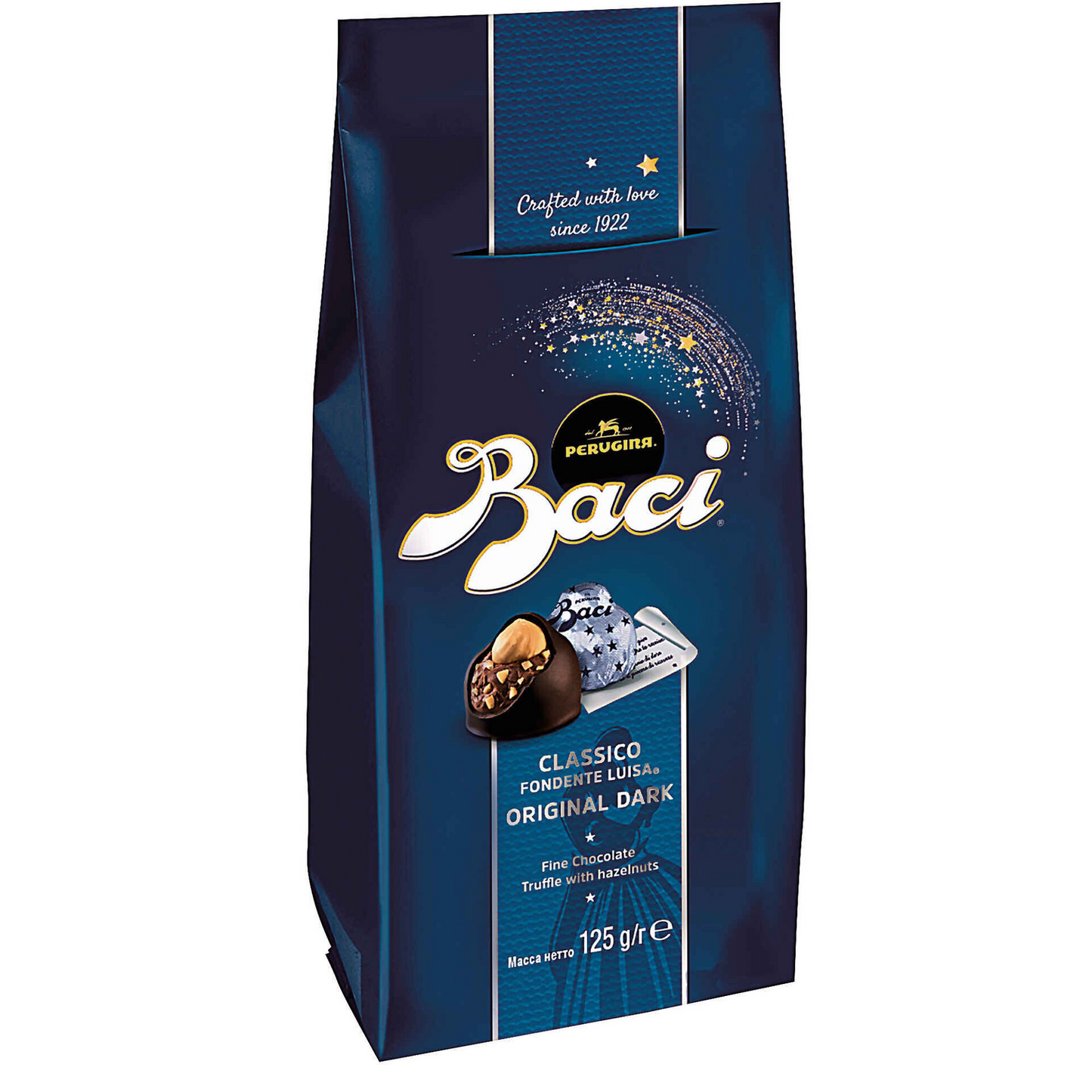 Baci dark chocolate with hazelnut candies 125 g – premium Italian praline gift box, rich cocoa and nut selection, festive gourmet confectionery