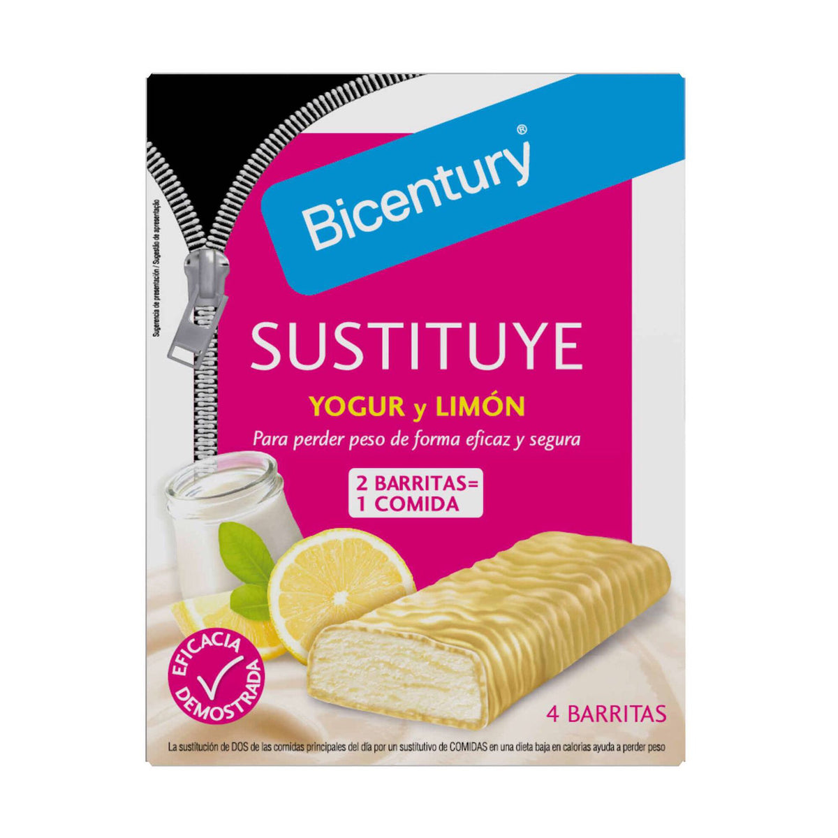 Bicentury Lemon Yogurt Meal Replacement Bars 128g