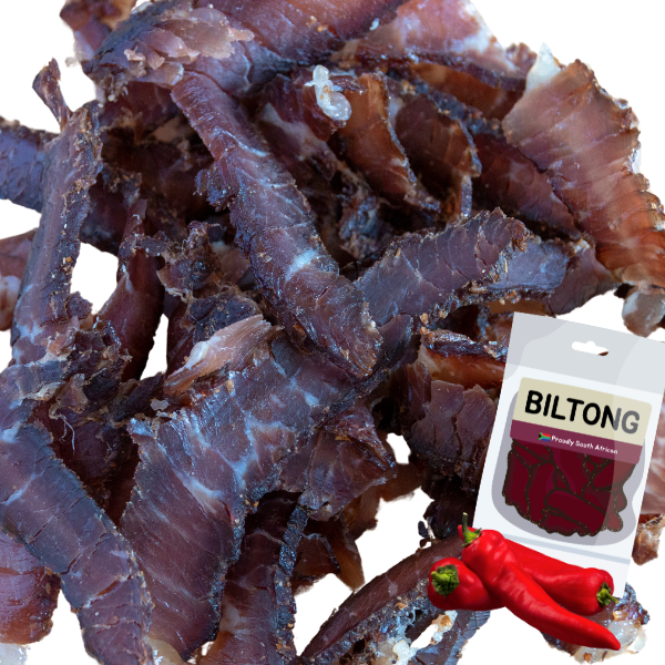 Biltong Authentic Style Chilli 150g – Spicy South African Beef Snack