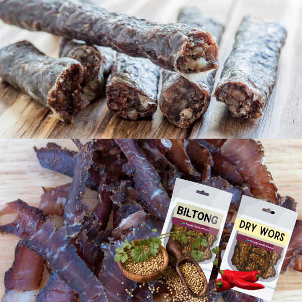 Biltong & Droewors Combo Chilli 600g – Spicy South African Snack Mix
