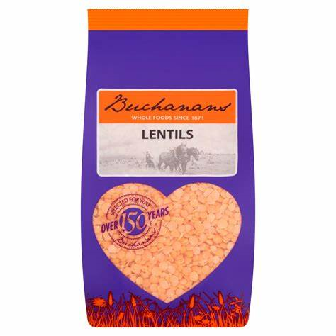 Buchanan Red Split Lentils 500g