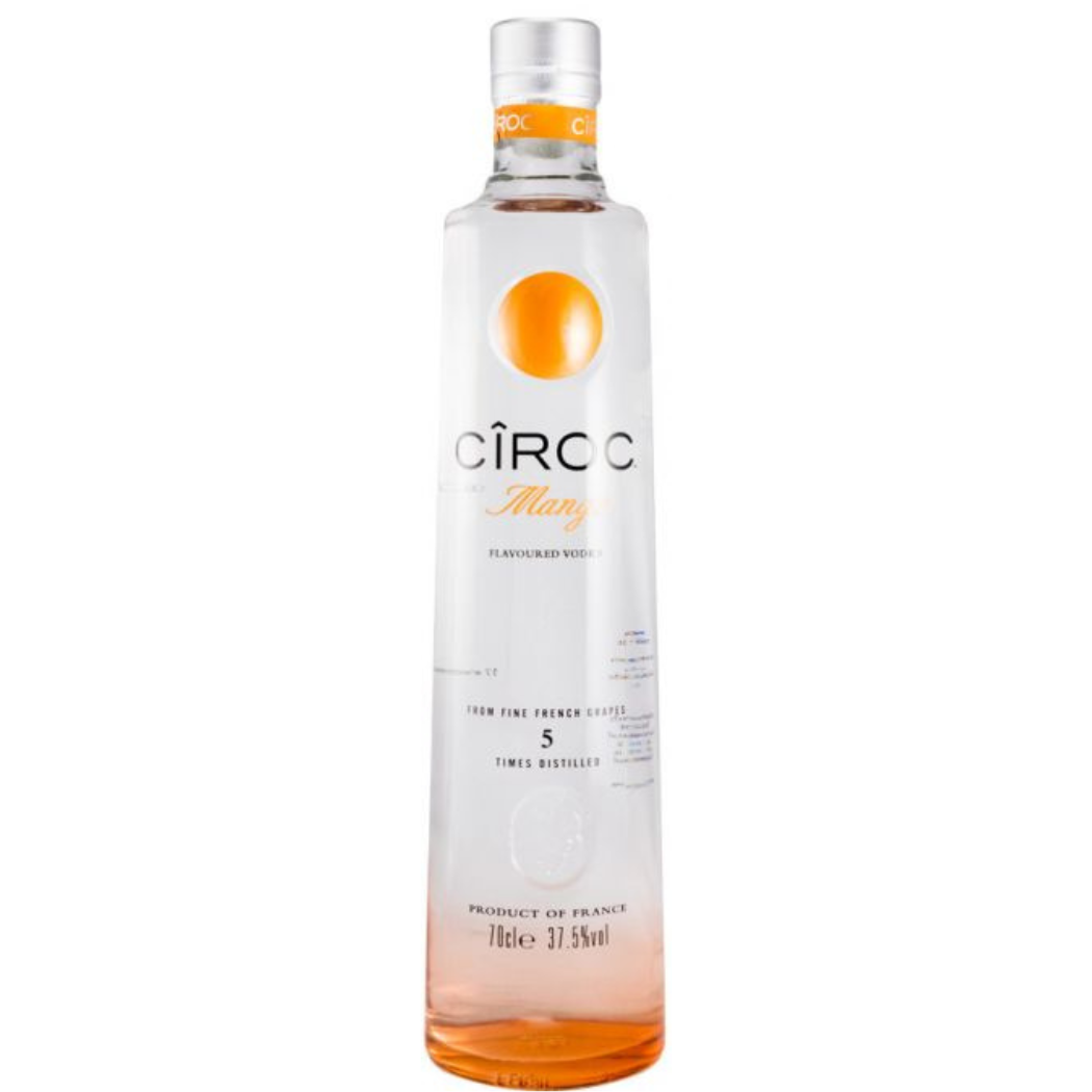 Cîroc Mango Vodka 700ml 37.5% ABV premium French grape vodka with tropical mango flavour for cocktails and mixed drinks