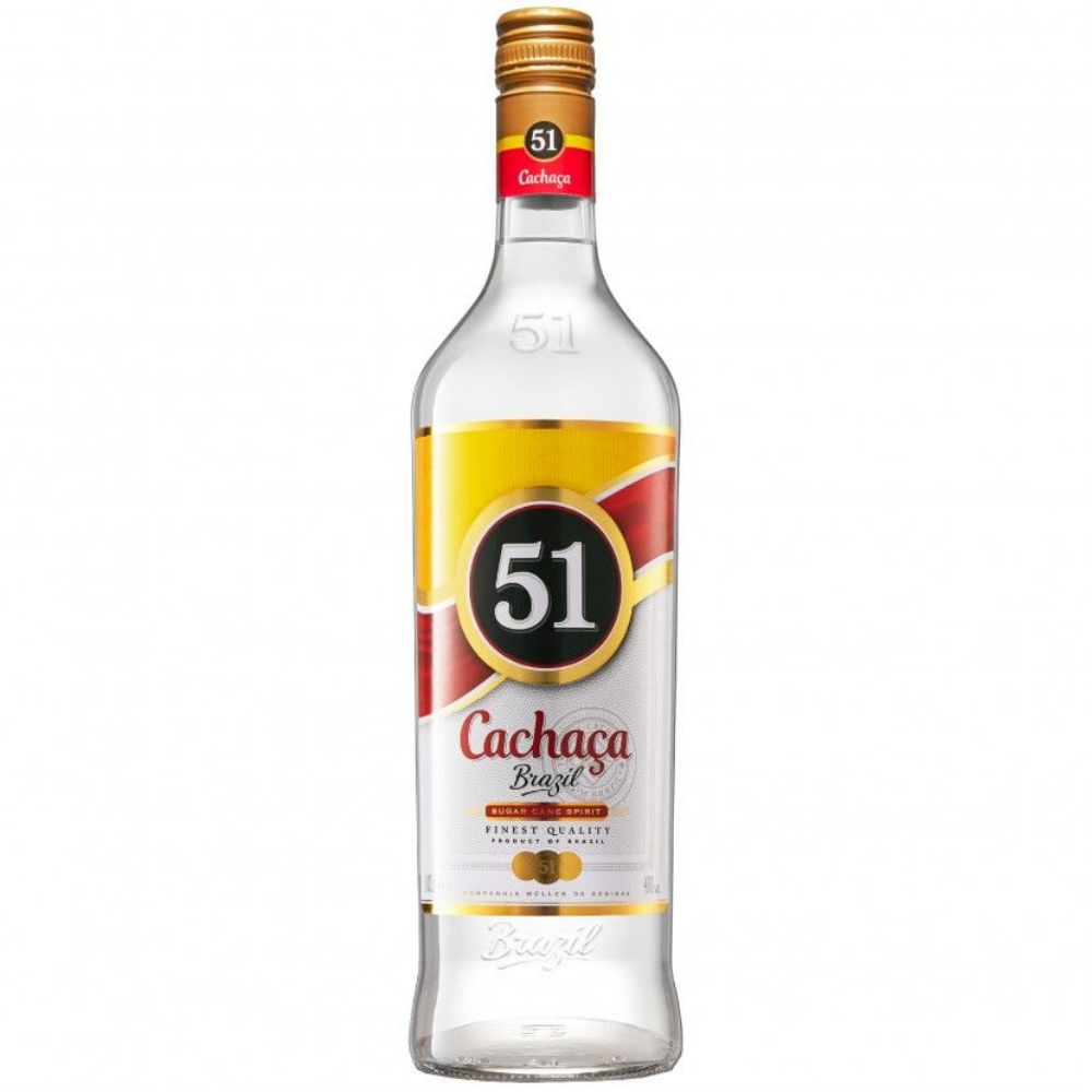 Cachaça 51 – 1L Bottle (40% ABV) | Brazil’s Iconic Sugarcane Spirit