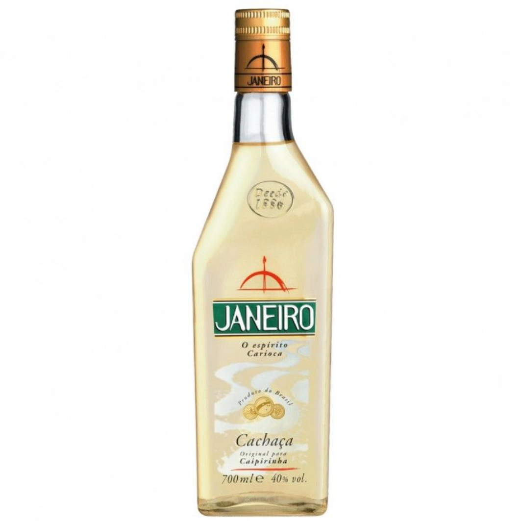 Cachaça Janeiro 70 cl (40% ABV) – Authentic Brazilian Sugarcane Spirit
