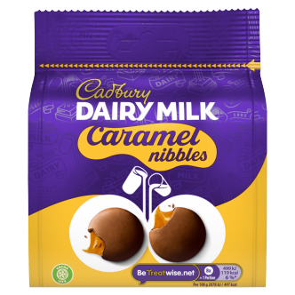 Cadbury Dairy Milk Caramel Nibbles 85 g chocolate with caramel centres, British chocolate snack, creamy milk chocolate bites, imported Cadbury confectionery, chocolate nibbles collection