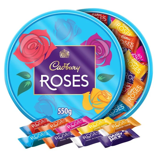 Cadbury Roses 550 g – Classic Assorted Chocolate Gift Tub