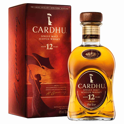 Cardhu 12 Year Old Single Malt Scotch Whisky 70 cl – Speyside whisky bottle, premium gift edition for festive and Black Friday collections.
