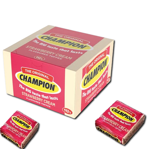 Champion Wilson’s Strawberry Cream Toffee chewy toffee sweets strawberry cream centre traditional toffees classic chewy candy retro sweets festive sweet treats South African Products