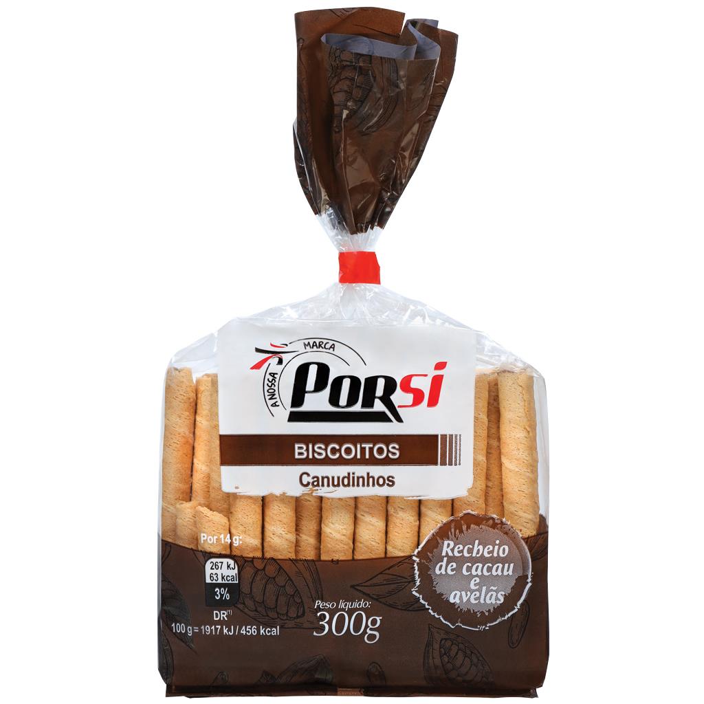 Porsi Cocoa and Hazelnut Filled Wafer Cookies 300g