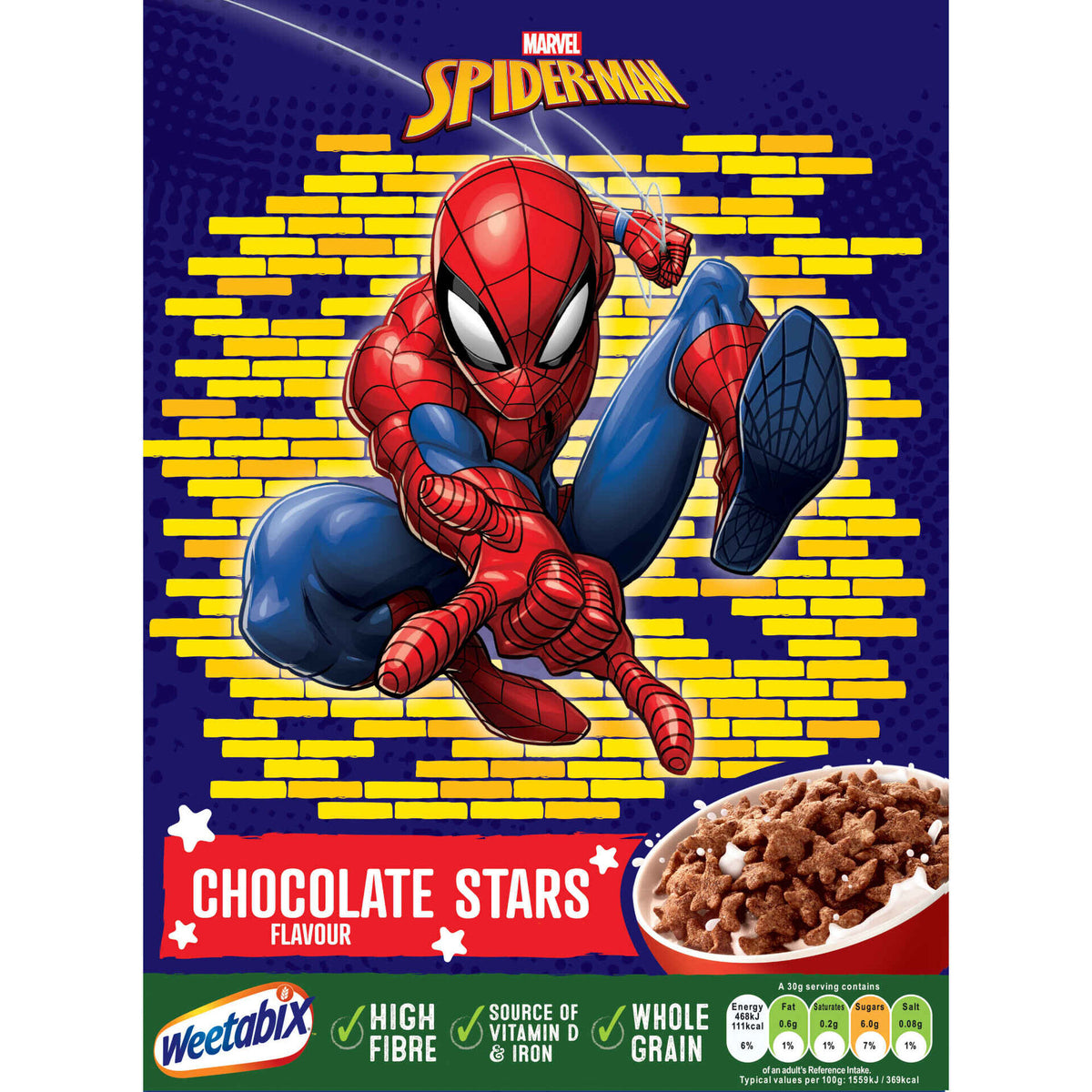 Weetabix Marvel Spider-Man Chocolate Cereal 375g