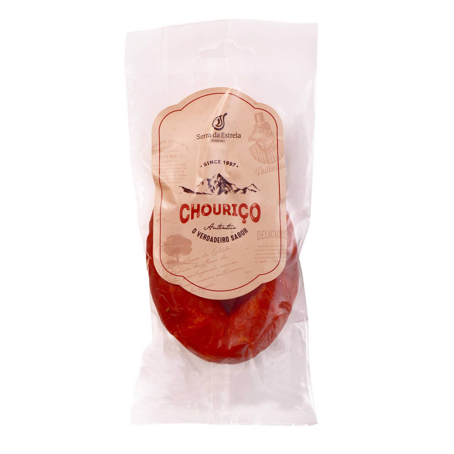 Chouriço Smoked Serra da Estrela 180 g Portuguese pork sausage paprika garlic cured meats and sausages collection