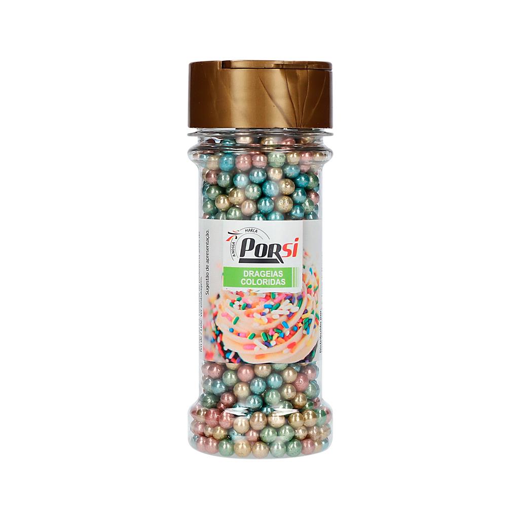 Porsi Coloured Shiny Ball Sprinkles 70g