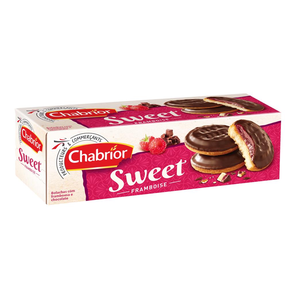 Chabrior Raspberry Sponge Biscuits with Chocolate 150g