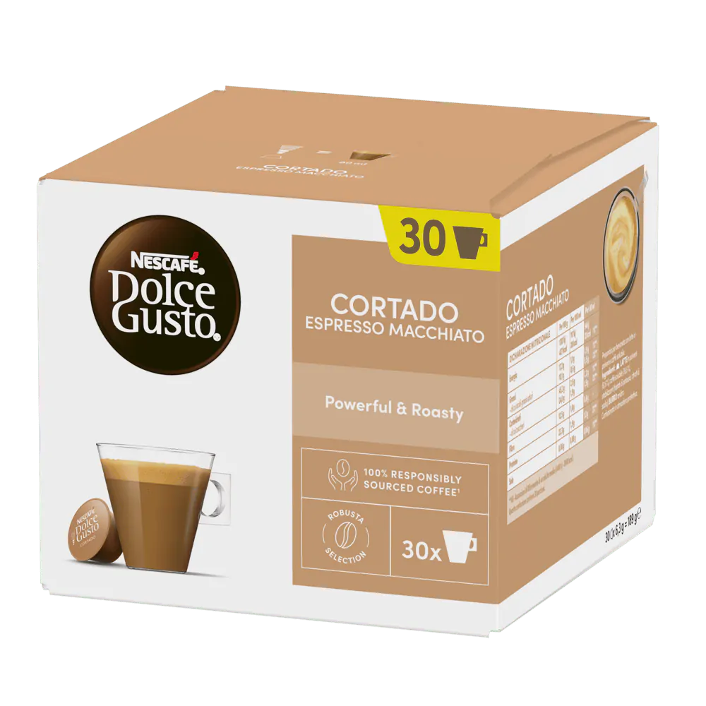 Cortado Macchiato Descafeinado 30 Cápsulas Dolce Gusto