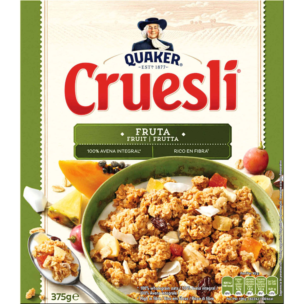Quaker Cruesli Fruit 375g
