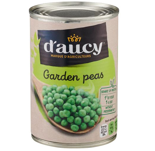 D'aucy Garden Peas 400g