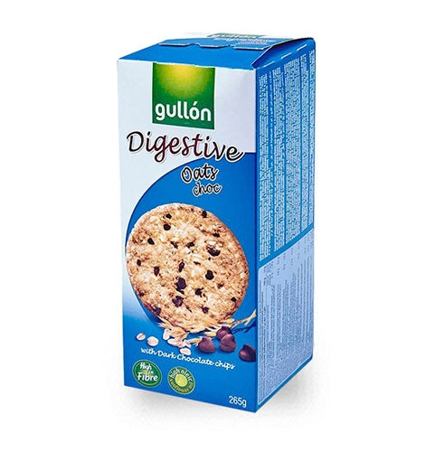 Gullón – Digestive Biscuits Oat and Chocolate – 265g Pack – 265g – Biscuits and Cookies