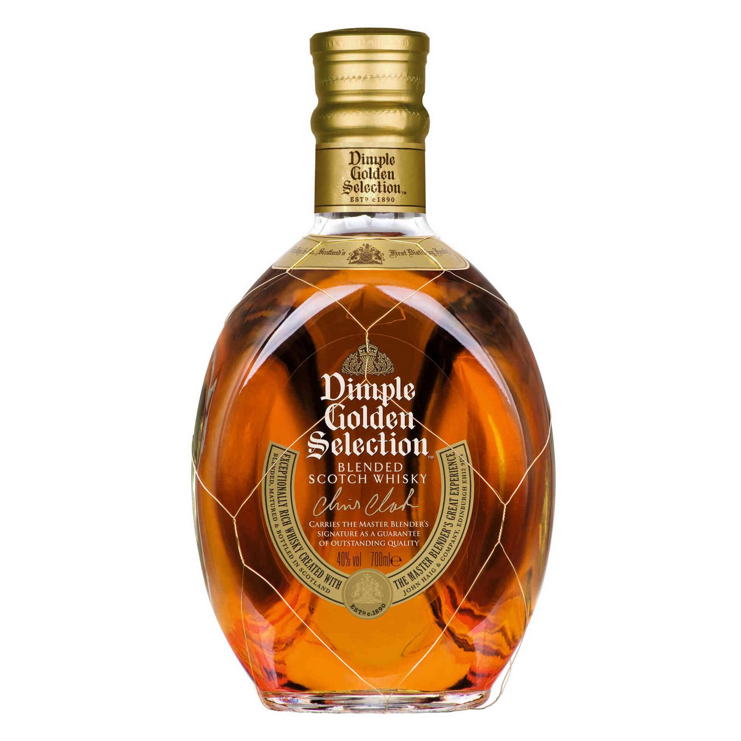 Dimple Golden Selection Blended Scotch Whisky 700ml 40% ABV premium Scottish blend with vanilla fruit mango mocha nuts and gentle smoke