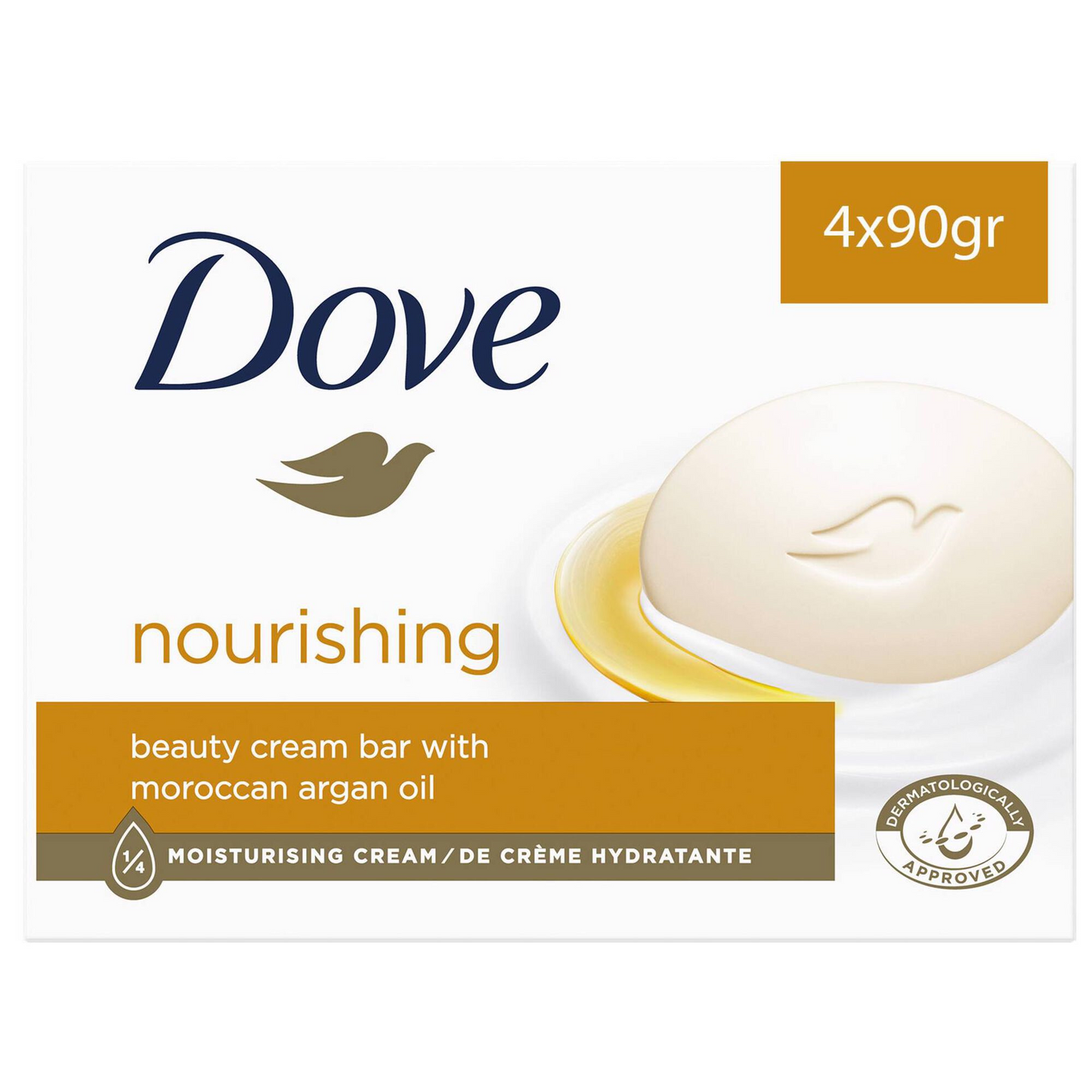 Dove Arganöl Feuchtigkeitsspendende Feste Seife 4x90g