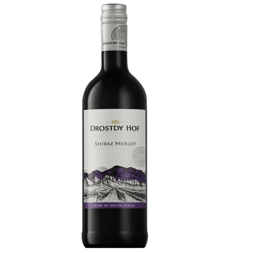 Drostdy Hof Shiraz Merlot Syrah Western Cape – 750ml Bottle (13.5% ABV) | Smooth South African Red Blend
