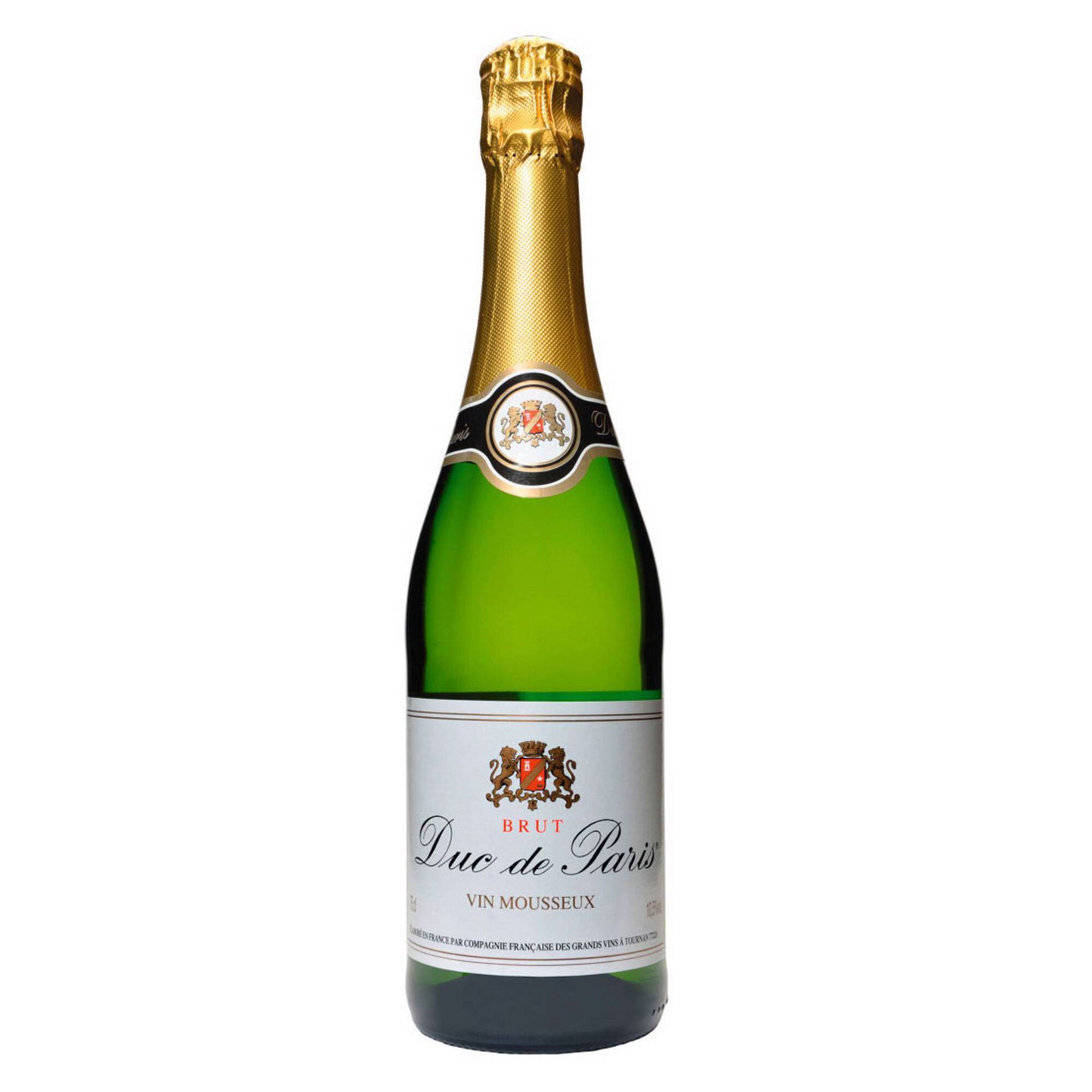 Duc de Paris Brut Sparkling – 750ml Bottle (11% ABV), Crisp Dry & Elegant French Sparkling Wine