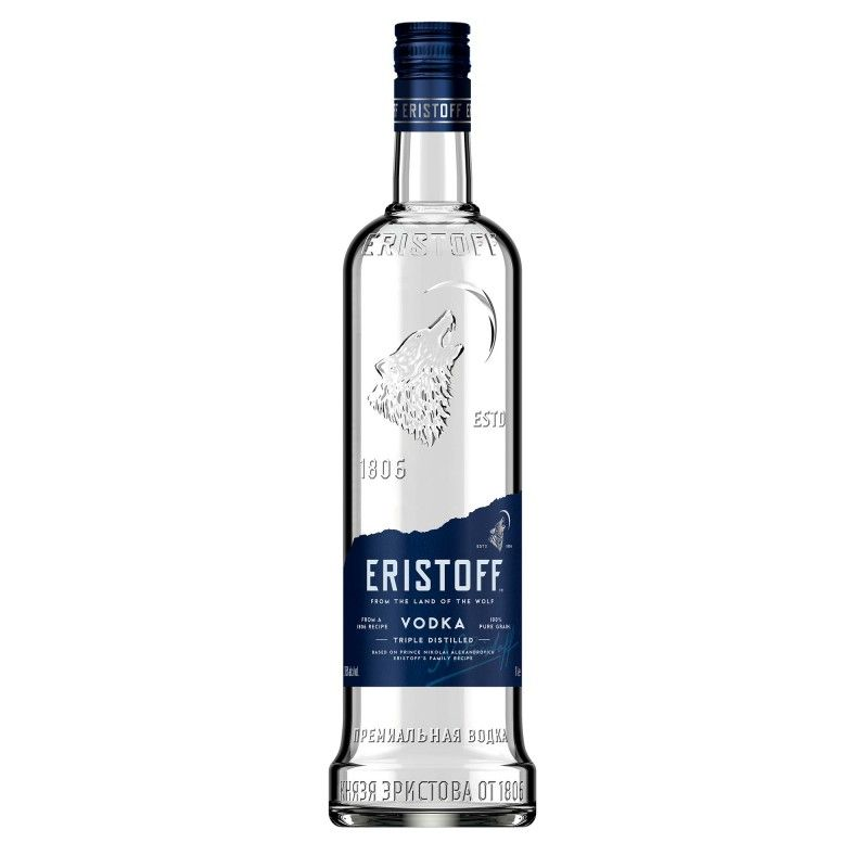 Eristoff Vodka 700ml 37.5% ABV smooth classic vodka for cocktails, mixed drinks, parties and serving chilled