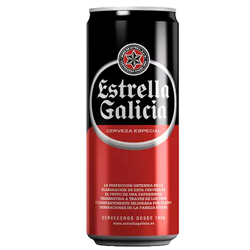 Estrella Galicia – 330 ml Flasche (5,5 % ABV) | Kräftiges spanisches Lagerbier