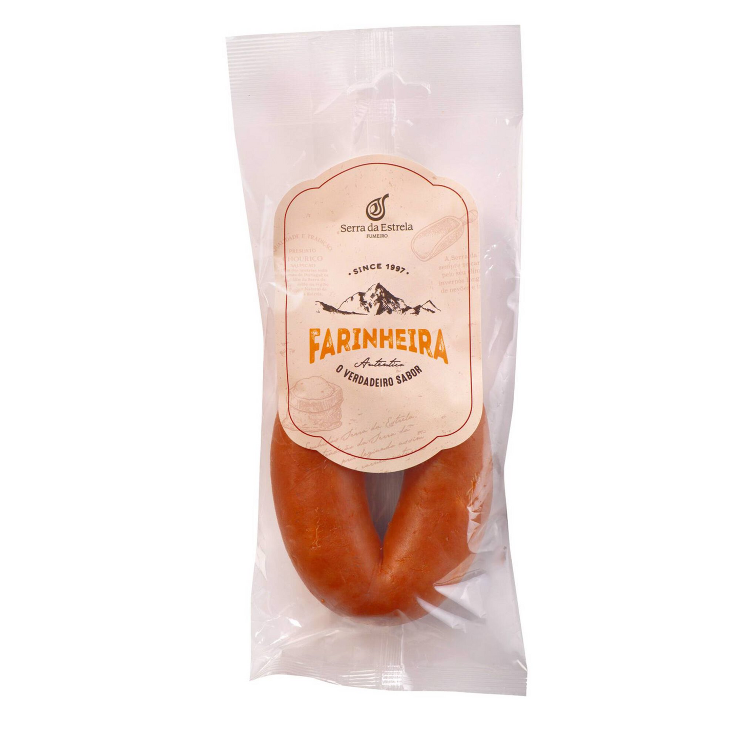 Farinheira Serrana Fumeiro Serra da Estrela 200 g smoked Portuguese wheat sausage cured meats and sausages collection