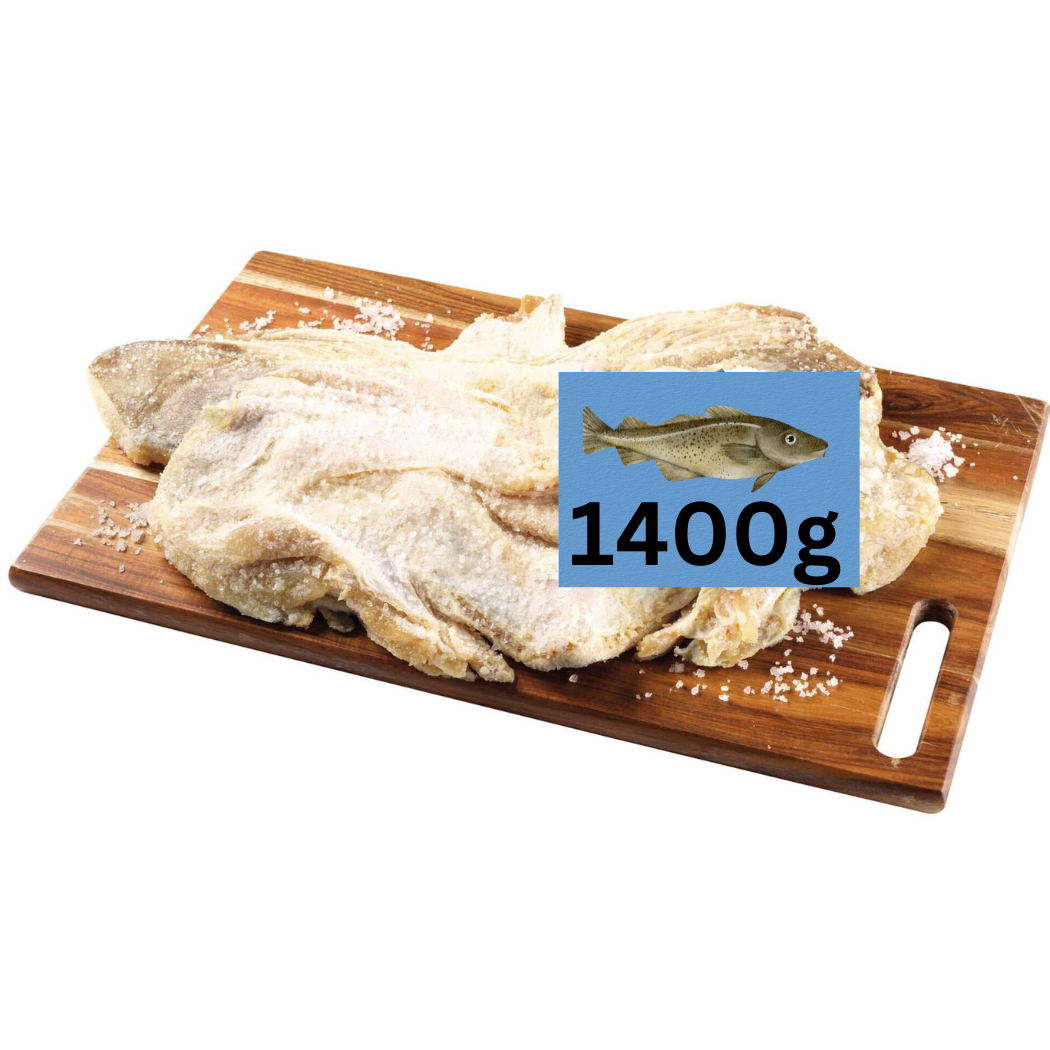 Bacalhau Faces 1.4kg – Traditional Dried Codfish Cuts
